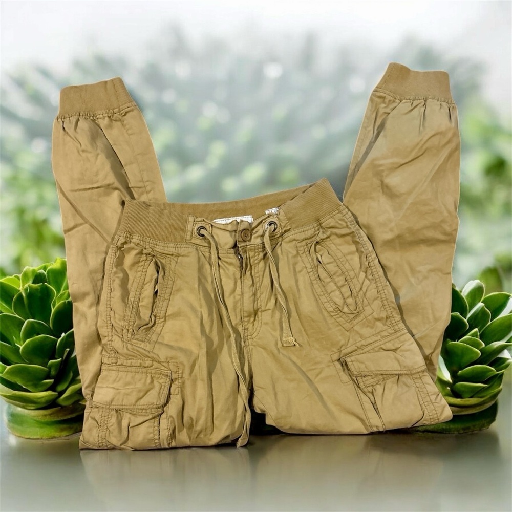 L.A.B. Tan Cargo Jogger Pants Size 34-32